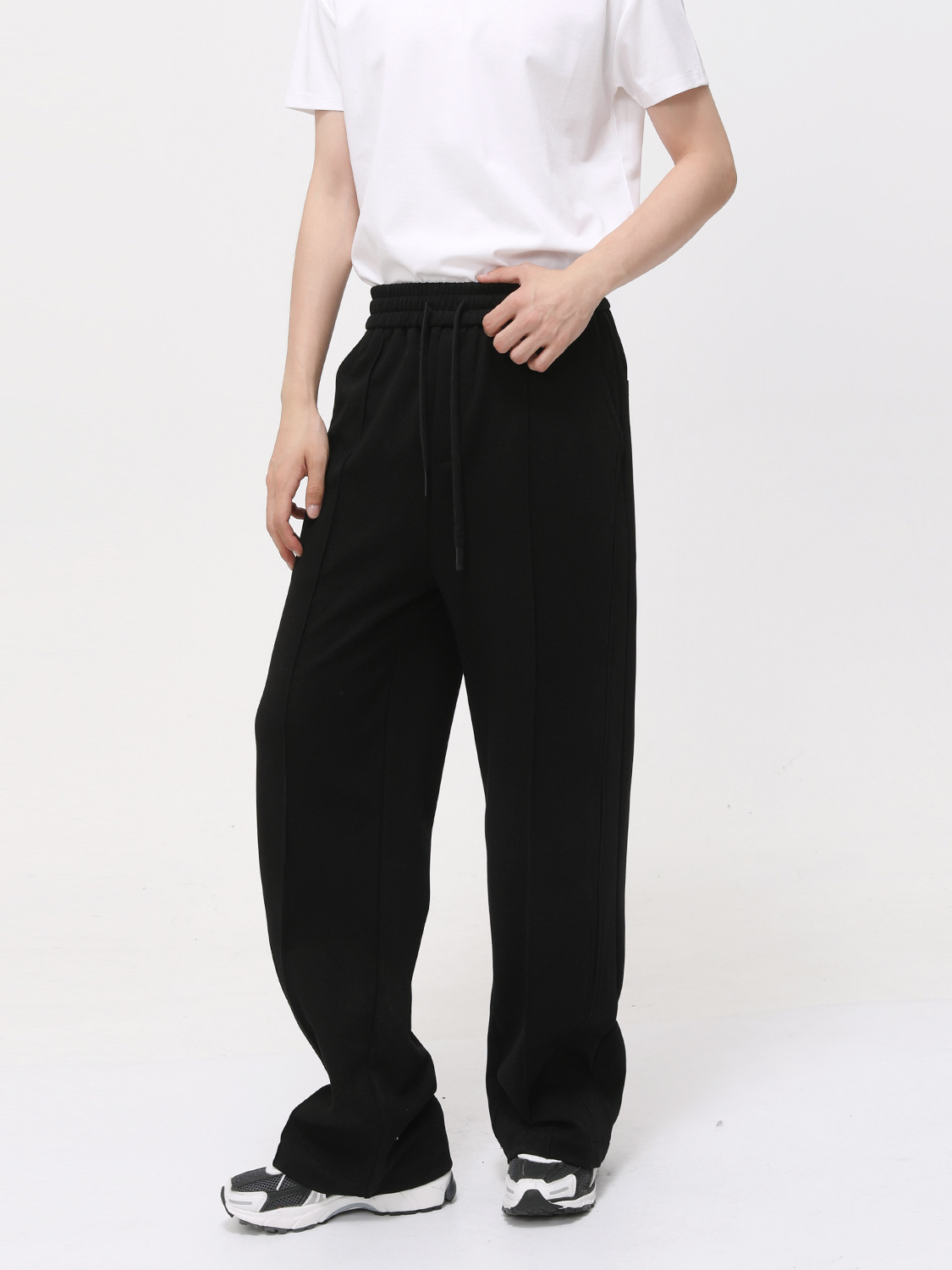 MTLCLOTHES Hombres| Casual coreano corto chaqueta de cuello limpio conjunto de transporte simple diario