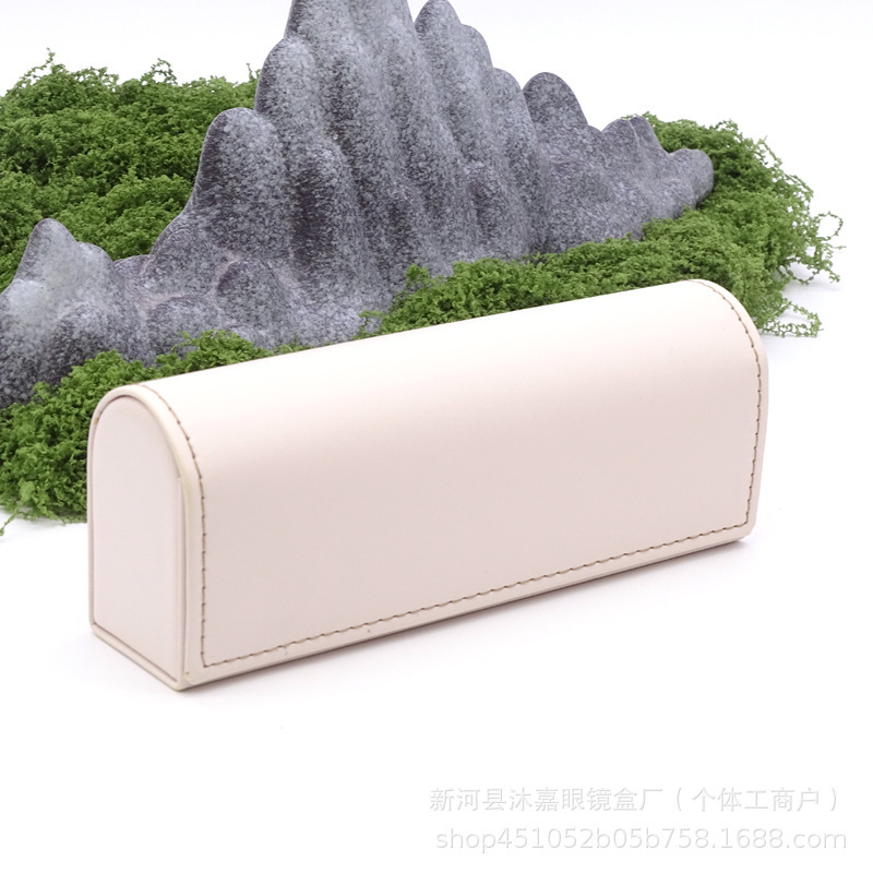 新しいメガネケース PU 手作りサングラスサングラスケースハイエンドレトロ近視シンプルなポータブルメガネ収納ボックス|undefined