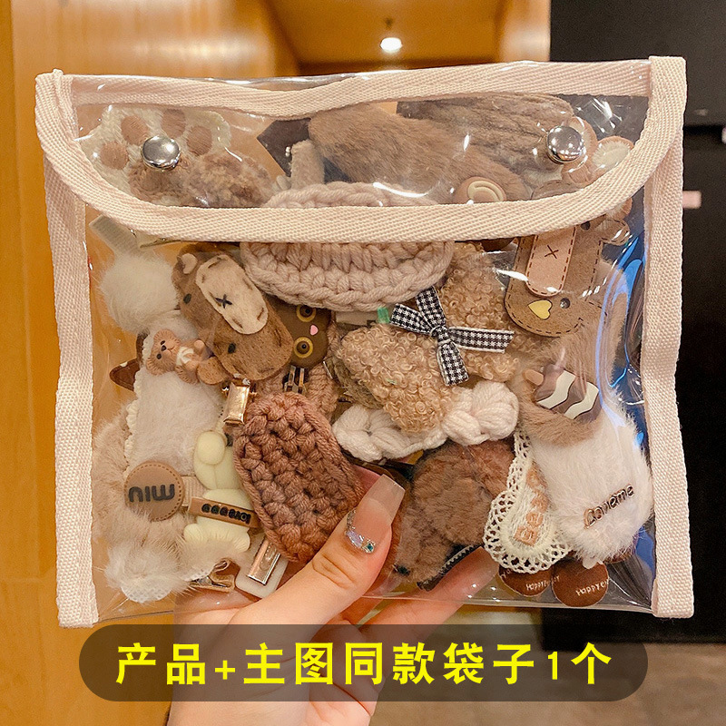 2024 nuevo clip BB de color lindo clip de cabello de boca de pato chica lateral clip de frange para niños tocado tarjeta de cabello rotura