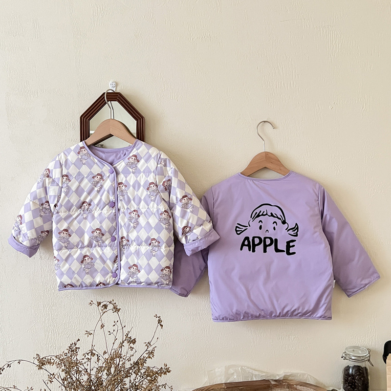 Niñas Bebé ropa de otoño e invierno ropa de bebé de doble cara para niños chaqueta cálida para niños Jiujiang forro de chaqueta para niños