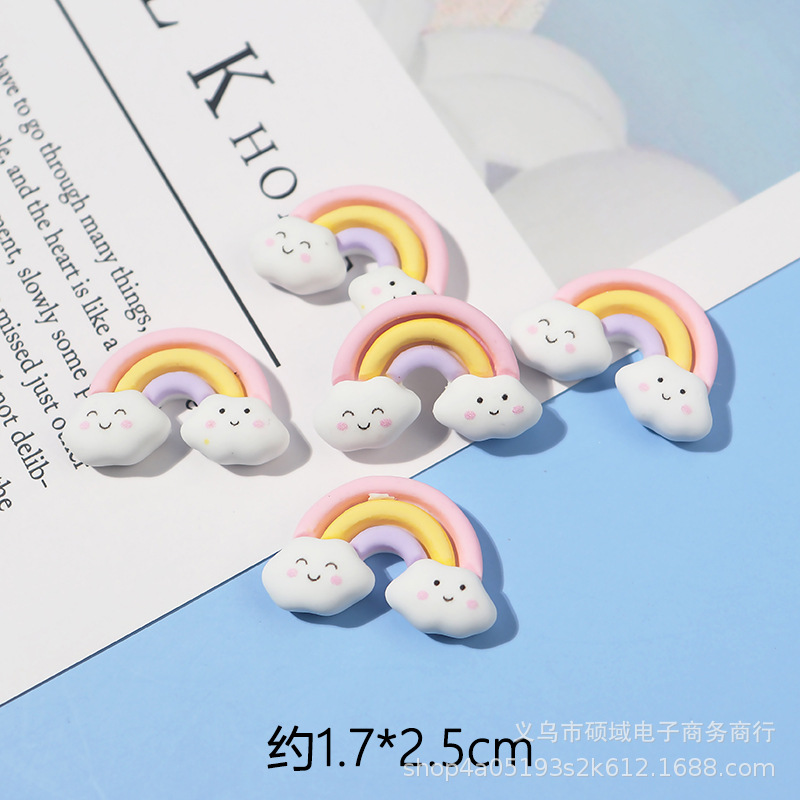 Rainbow cream phone case, hair accessory handmade, accessories, DIY 3