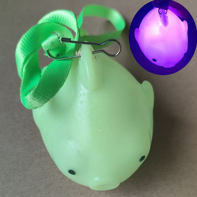 Cordón luminoso luz nocturna colorido flash colgante marino animal delfín estrella de mar pulpo calabaza luz nocturna mercado al por mayor