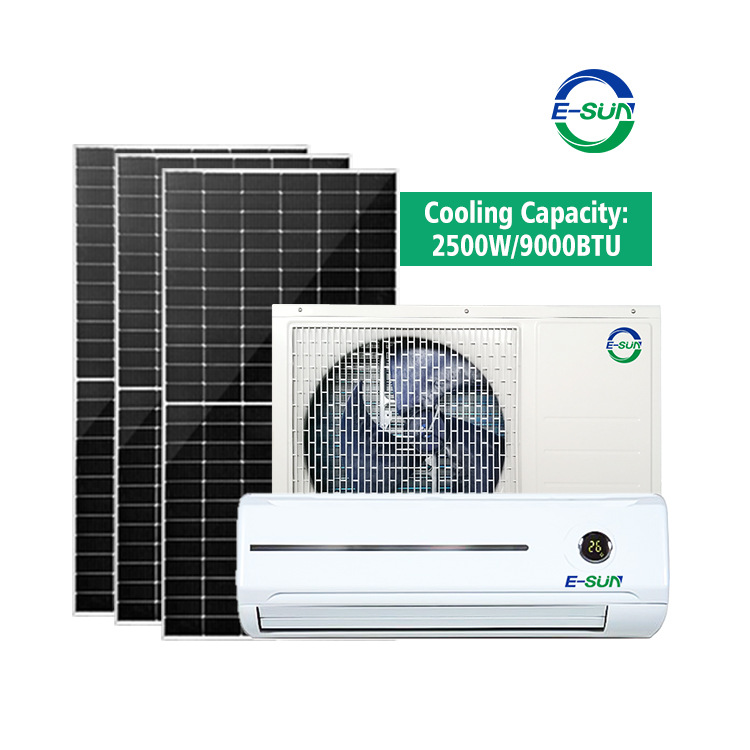 DC solar aire acondicionado de refrigeración individual 650-1450W conectado a la red 1-2HP uso comercial buen precio inteligente fotovoltaico silencioso