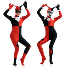 亚马逊莱卡表演服cosplay万圣节圣诞小丑服动漫服装Clown连体服