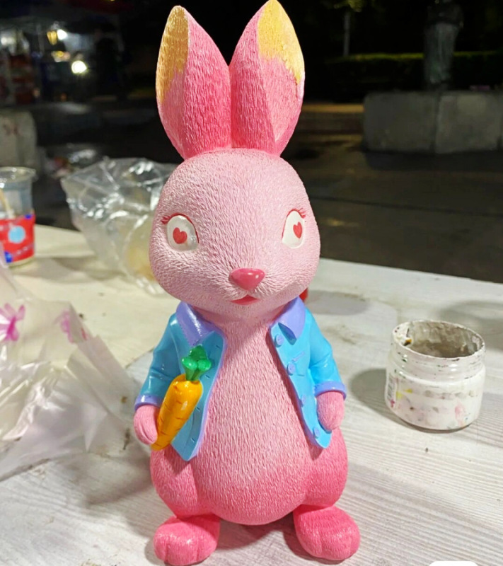 大型 エポキシ樹脂製 白い未完成人形 白いブランク卸売 手作りDIY スティッチ ぬりえ グラフィティおもちゃ 屋台|undefined