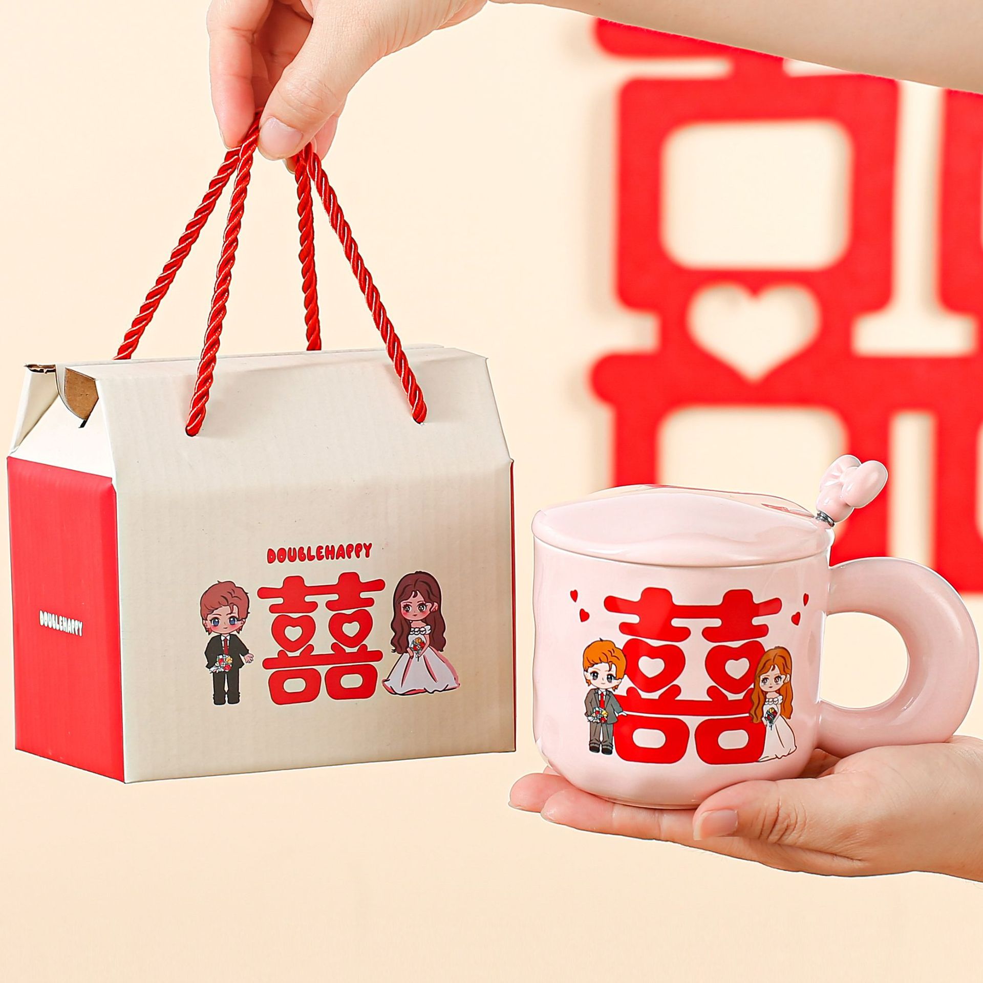 Regalos de bodas para novios, bodas prácticas para tazas de nicho, sentimientos de alta calidad, novias, amigos comprometidos, amigos de alta calidad.