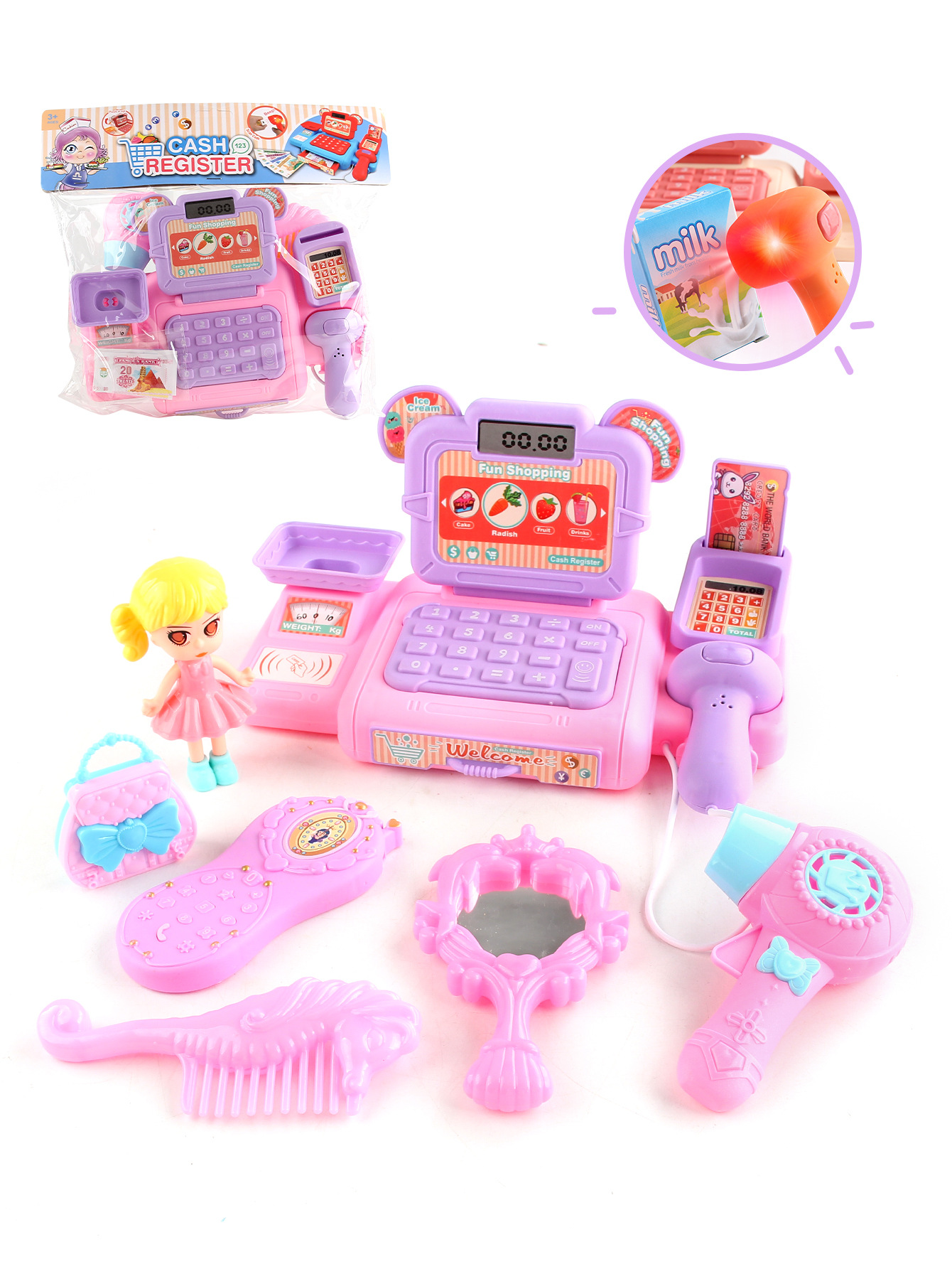 Simulation Shopping Cash House Toys Electronic Game Lighting And Sound Effects Supermarket Cashier Toys For Children Gifi O1Cn017Ga9Vj1Ke9R55Blqk !!2206776261188 0 Cib