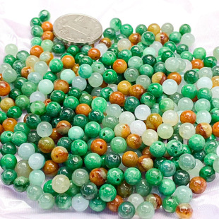 Shake sound supply wholesale Myanmar natural jadeite loose beads A goods jadeite beads jade beads jade jewelry with certificate
