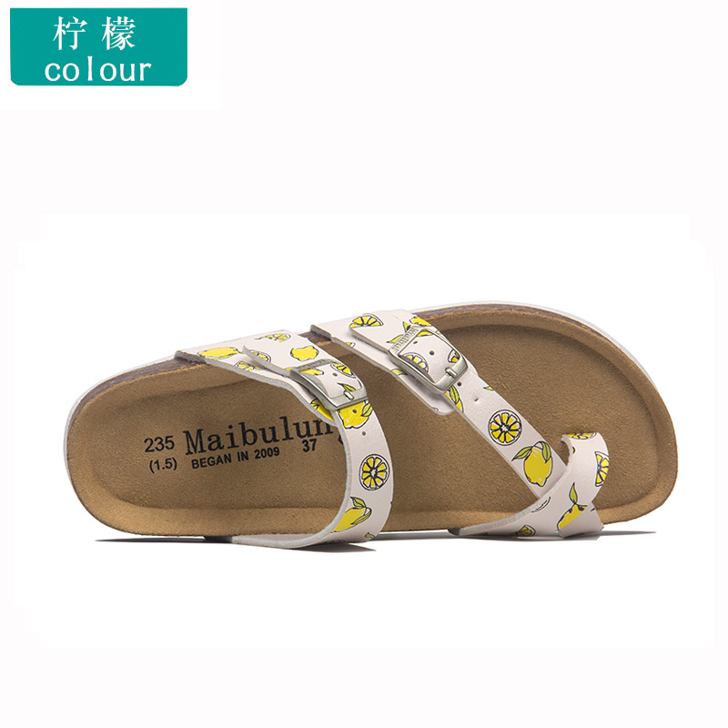 Zapatillas de corcho planas para hombres y mujeres pareja más tamaño al aire libre playa verano color pareja zapato cubierta toe Ventas Directas la fábrica