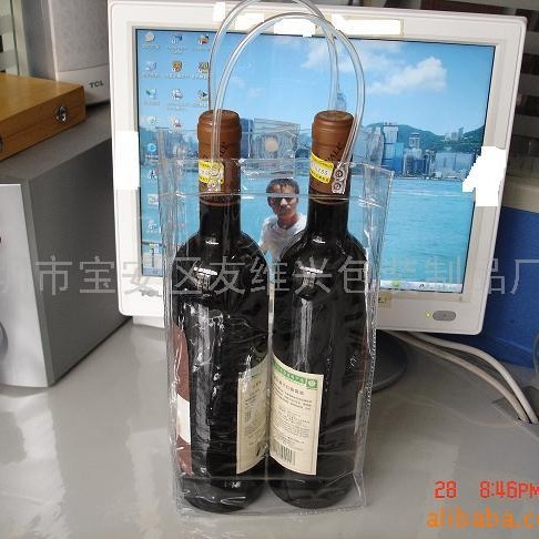 供应红酒袋 手提袋 拉链袋 PVC胶袋 PVC袋