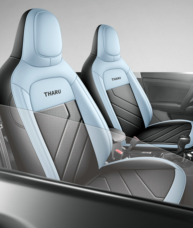 Specially Designed for Volkswagen Tuyue Xinrui Full Leather Car Seat Cushion, Four-Season Universal Seat Cover, Leather Seat Cover, All-Inclusive New Model