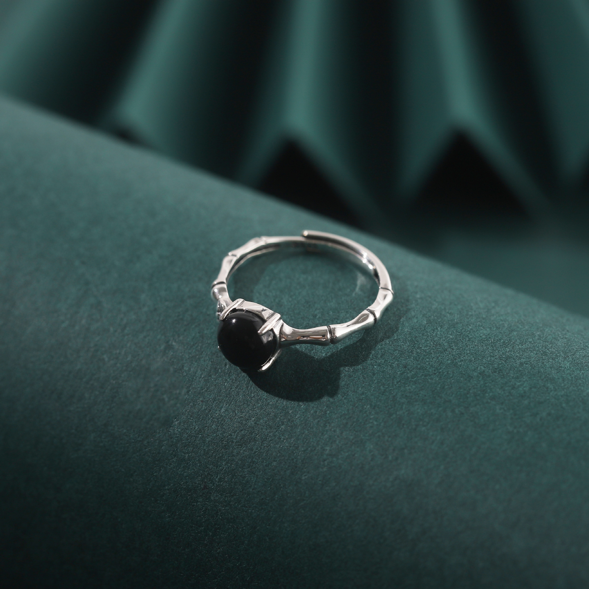 Rings Classification Adjustable Ring Size 925 Sterling Silver Agate Geometric Rings