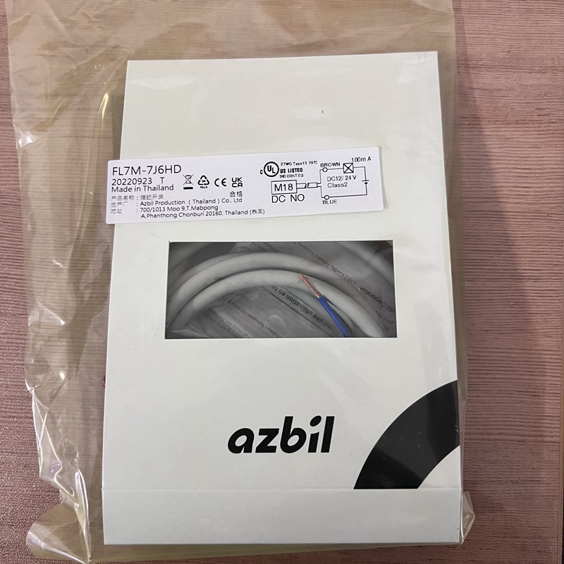 azbil接近开关FL7M-7J6HD现货销售 圆柱型接近开关 7mm感应距离