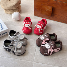 儿童德训鞋2025春秋季新款韩版女童卡通阿甘鞋男童软底运动休闲鞋