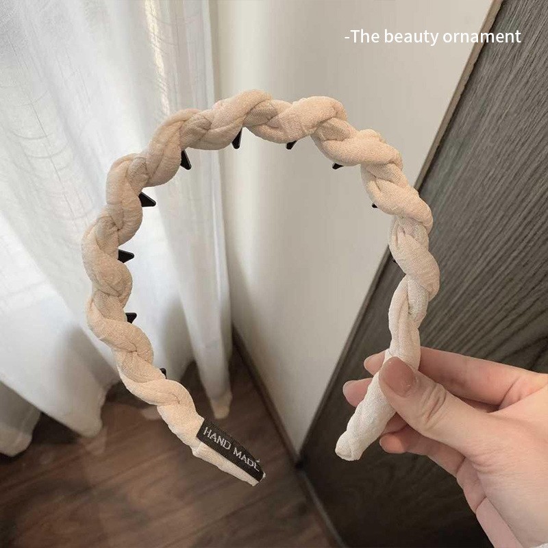 Beige - twist twist headband