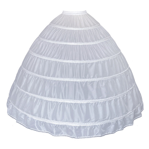 Six-steel bustle plus oversized petticoat wedding dress lined with fishbone steel ring puffy own factory with beautiful quality and good price