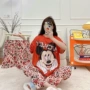 圆领夏季女士短袖家居服