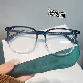 网红大框素颜眼镜女大学生爆款tr90超轻眼镜框男可配度数工厂直销