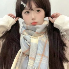 2025新款围巾女款冬韩系氛围感百搭围脖格子百搭送女朋友加厚学生