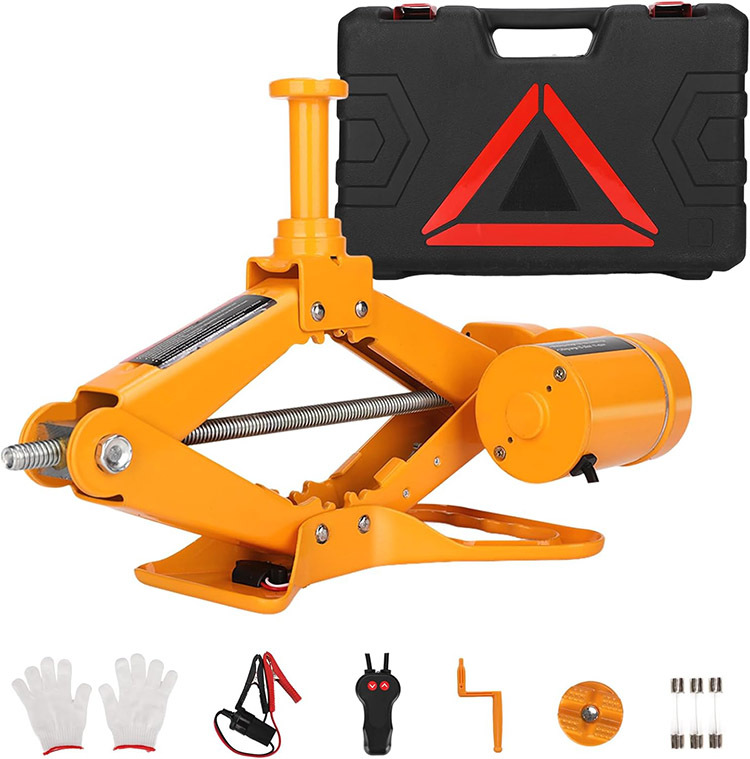 Scissor-Type Vehicle-Mounted 0kg Ton 12V Electric 2t Load-Bearing Cross-Border Export 12V Electric 0kg Ton