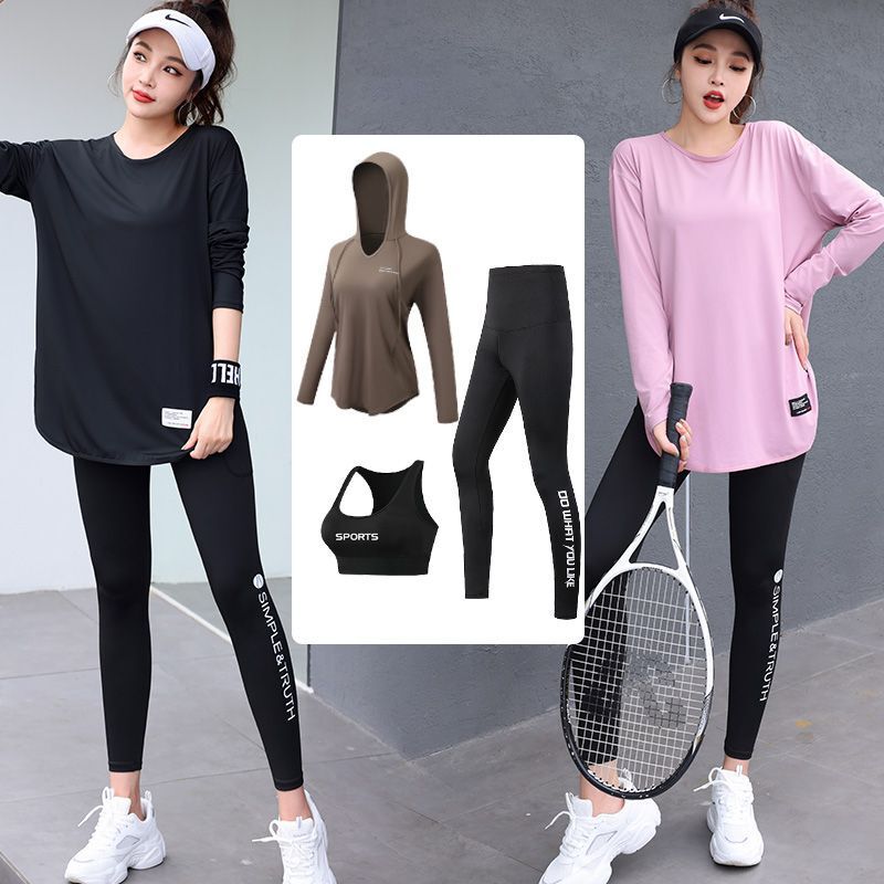 Yoga Clothing Suit Women's Quick-Drying Clothing New Large Size Fitness Clothing Autumn and Winter Morning Running Sports High-End Training Clothing Yoga Clothing Suit Women's Quick-Drying Clothing New Large Size Fitness Clothing Autumn and Winter Morning Running Sports High-End Training Clothing