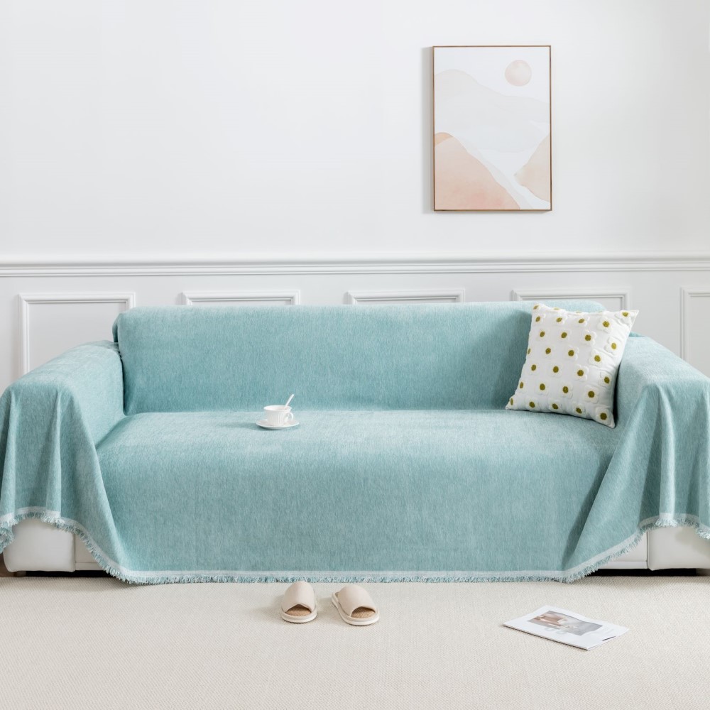 Chenille Sofa Towel Solid Color Plain Color All-inclusive Sofa Cover Cover New Simple Style Sofa Cover Cloth Towel Universal for All Seasons