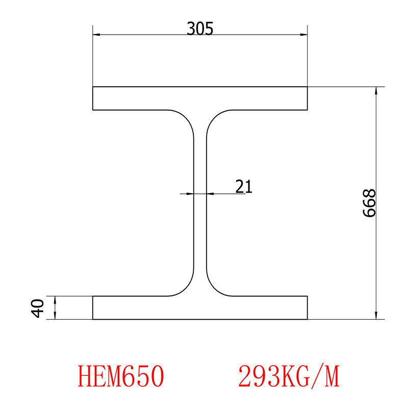 欧标H型钢HEM650材质S355批发价格欧标钢板