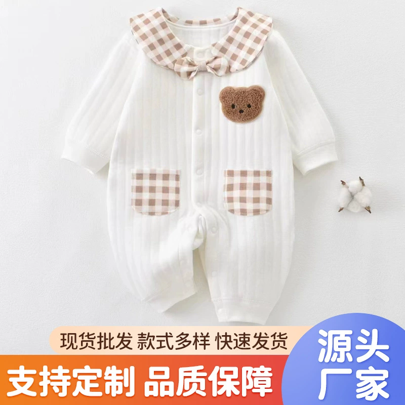 Детский комбинезон на весну и осень, одежда для скалолазания из Harper с длинными рукавами, Весенняя хлопковая теплая зимняя хлопковая детская одежда для мальчиков и девочек