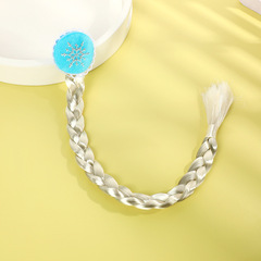 童話少女心冰雪奇緣兒童髮飾甜美氣質公主頭箍艾莎同款馬尾辮假髮