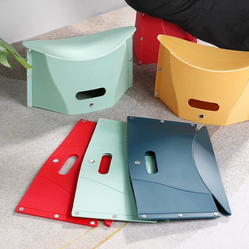 Пластиковая складная маленькая скамейка, складной табурет, складной табурет интернет-знаменитости, складная сумка для хранения, маленькая скамейка, пластиковый табурет.