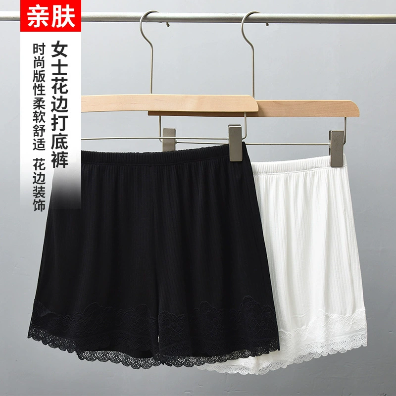 Новые летние кружевные защитные брюки с кружевом, женские легкие леггинсы с защитой от бега и средней талией, не скрученные, тонкие Защитные шорты