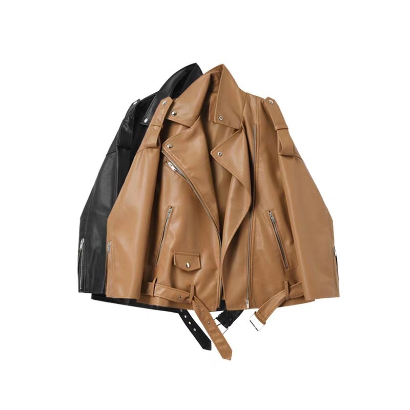 Stylish Leather Jacket Close-up