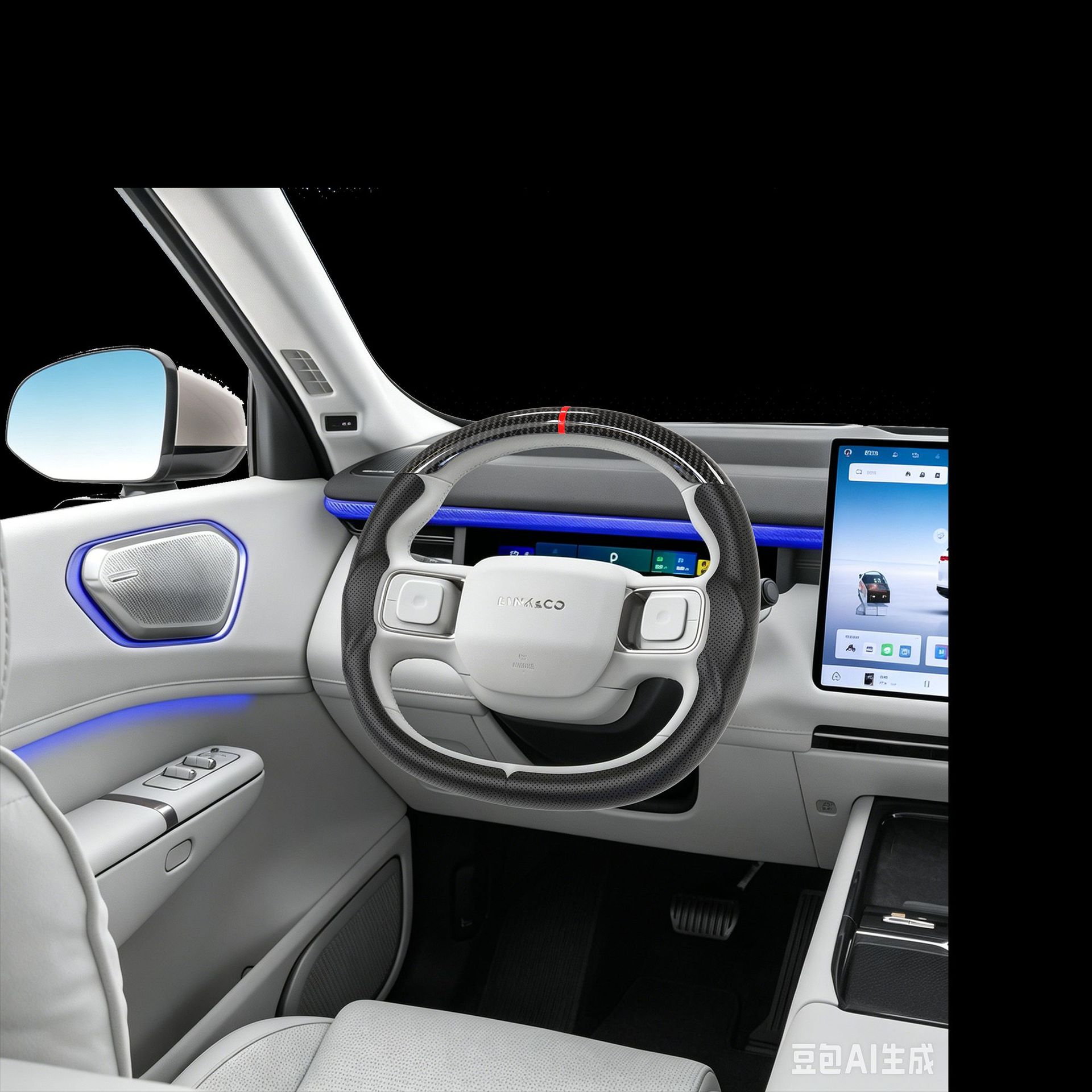 Suitable for Lynk & Co's specialized sporty steering wheel cover, full coverage, ultra-thin, non-slip, sweat-absorbing, car interior modification handle cover