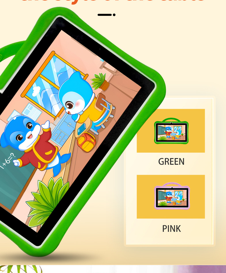 TK Yeni 7 İnç Tablet Dizüstü Toptan Çocuk Öğrenme Makinesi Online Sınıf Çocuk Tablet PC