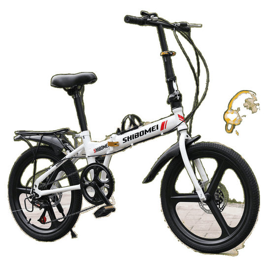 20-Inch Foldableing Variable-Speed Bicycle for Men and Women, Adult Students, Disc Brake Bicycle, Lightweight and Portable, Kidsren and Adults Work Bike
