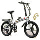 20-Inch Foldableing Variable-Speed Bicycle for Men and Women, Adult Students, Disc Brake Bicycle, Lightweight and Portable, Kidsren and Adults Work Bike