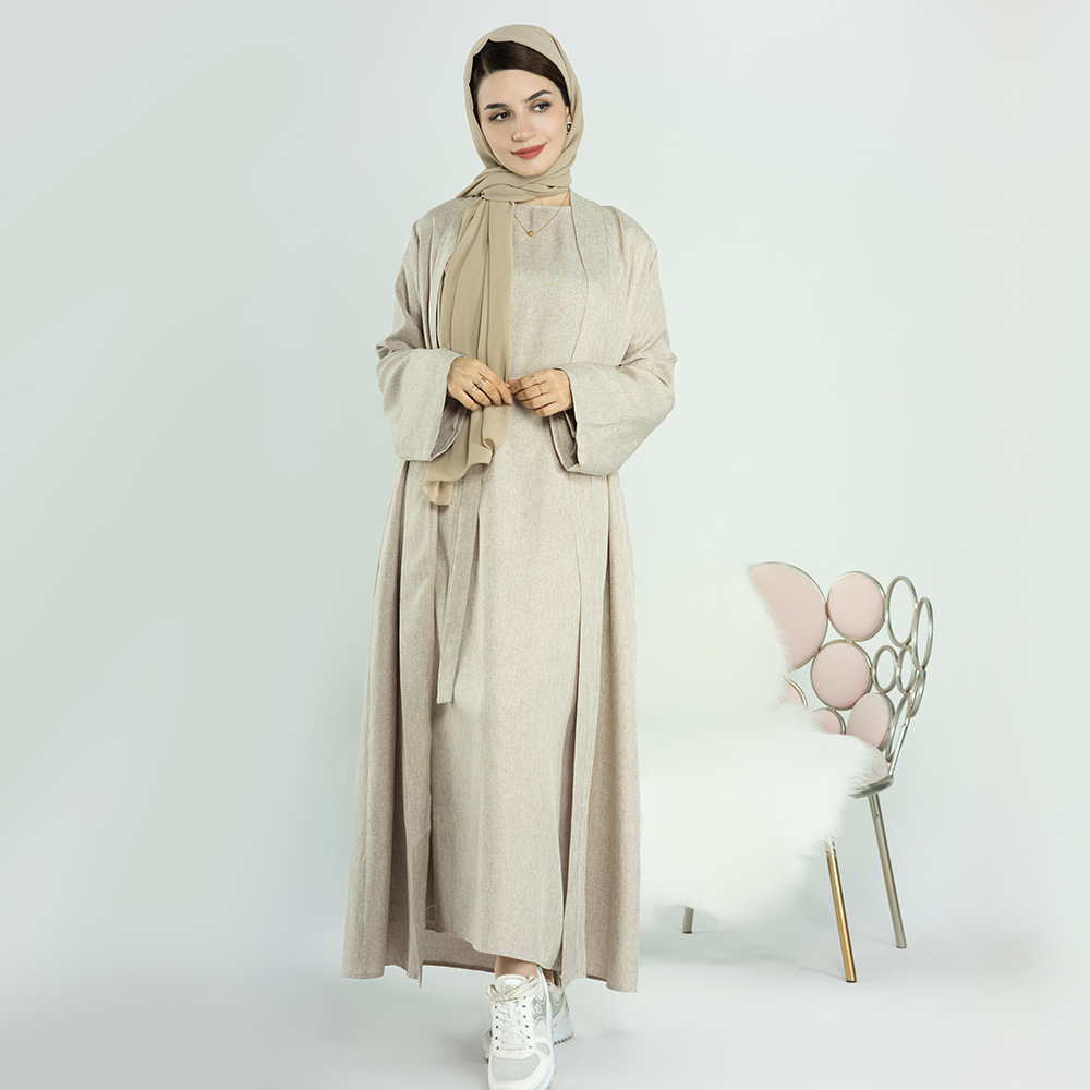 Cárdigan informal turco de color liso para mujer talla grande Loriya LR573 image 13