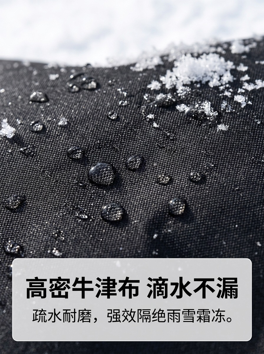 Amazon Car Snow Cover, Winter Thickened Magnetic Car Half-Cover, Anti-Frost Oxford Cloth Snow Cover, Car Snow Shield