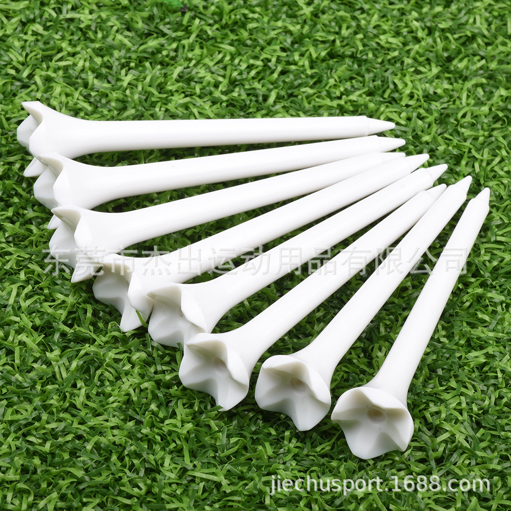 4-ángulo de plástico uñas Golf Tees Golf asiento 83/70mm bola arrastre