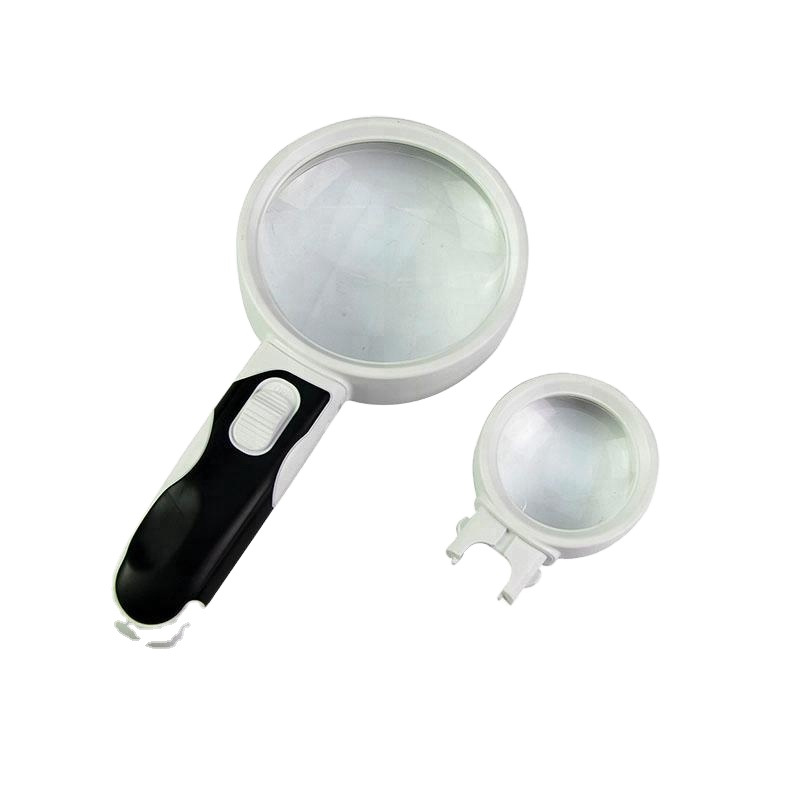 77390A+50B1 LS 2LED灯可拆卸镜头手持维修阅读放大镜跨境批发