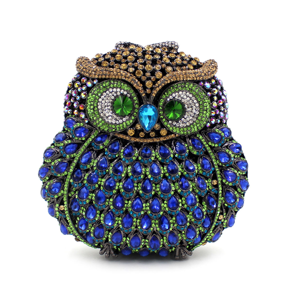 Owl diamond clutch bag, owl transfronterizo, bolsas de cena de diamantes, bolsas de diamantes huecas, bolsas de mano, bolsas de mujer