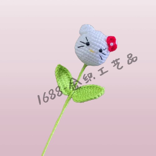 [완성 된 꽃다발] 작은 흰 고양이 1 가지