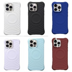 Caseti連名の純黒白色波が携帯電話のケースにあふれています。