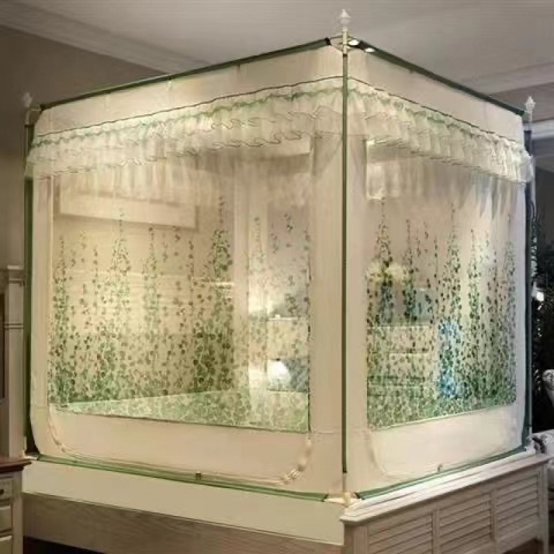 New Anti-Fall Mosquito Net Children's Bedroom Yurt All-Inclusive Crib Home Installation-Free One-Piece Drop Shipping One-Piece Package