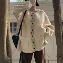 ��ʽ㼑��LܛŴ����ᘿ��_��Ů2023�ﶬ�ֹ���ɫ�h��ë�����e����