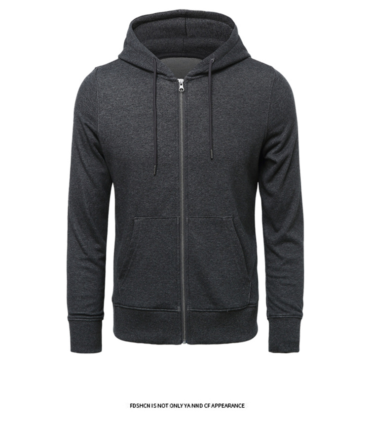 Spring and Autumn Season Wholesale Men's Simple Style Classic Style Solid Color Long Sleeve Men's Hoodies