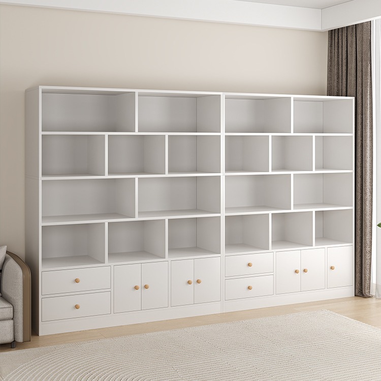 Estante de libros doméstico con estante de puerta armario de almacenamiento sala de estar armario de visualización multicapa armario de almacenamiento de librería de combinación libre