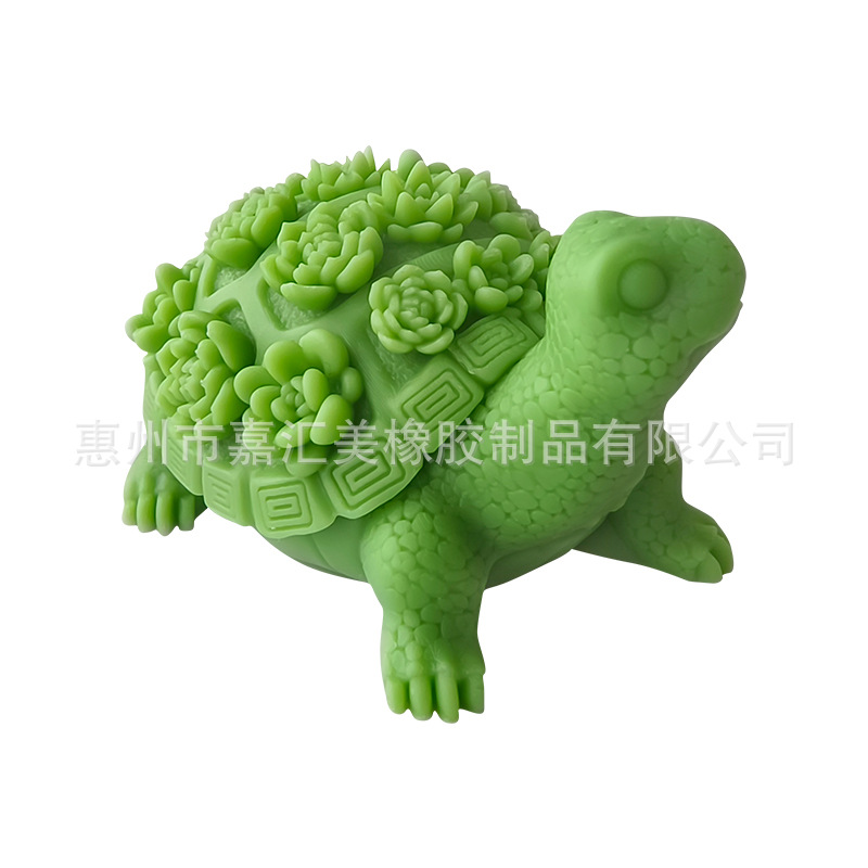 Transfronterizo tridimensional tortuga resina gota pegamento adornos molde carne tortuga yeso gota pegamento ornamento molde de silicona