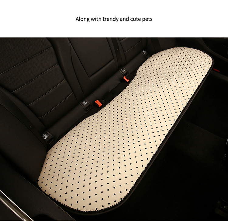 Car Seat Cushion Four Seasons Universal Cute Polka Dot Backrest Seat Cover