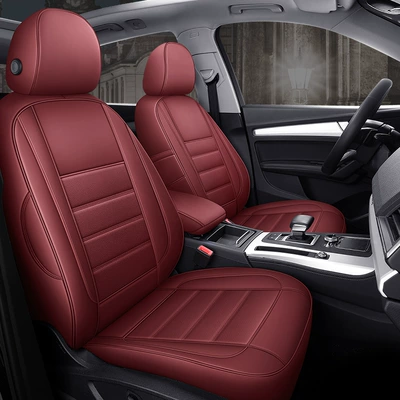 Four Seasons Universal Full-enclosed Special, Modelə uyğun (Original) oturacaq örtükləri - lafite-red-special-car-specific-environmentally-friendly-leather-special-car-specific-no-reason-to-return-please-be-careful-when-purchasing